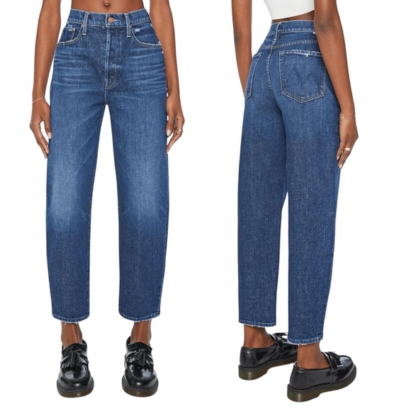 MOTHER The Curbside Flood Wide Straight Leg Jean In Yee Haw - Picture 2 of 16